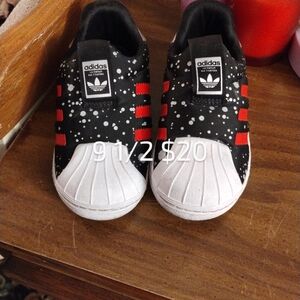 Toddler shoes girls and boys puma and Adidas and vans